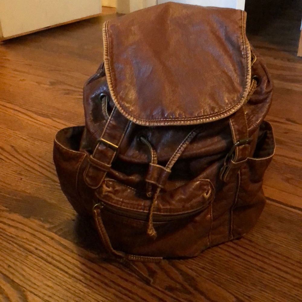 Brown backpack